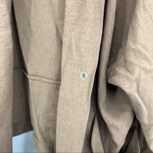 Crea Concepts Linen Blend Open Front Jacket Small - Picture 3 of 9